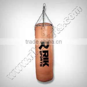 Punching Bag Made of Split Leather Outer Shell With Heavy Cotton Lining thumbnail-1
