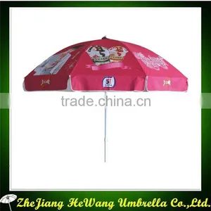 Hot Sale Promotional Outdoor Polyerster Fabric Beach Umbrella Windproof Fashion China Supplier Printing Logo Umbrella thumbnail-5