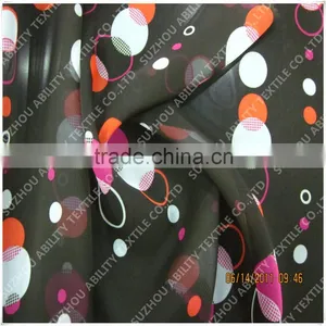 Pleated Printed Wholesale Chiffon Fabric thumbnail-2