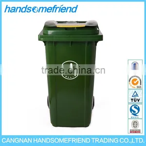 240 Liters Large Plastic Waste Bins With Wheels,Public Plastic Garbage Bin,Garden Rubbish Bin thumbnail-1