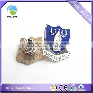 Custom Shield Shaped Metal Lapel Pin Badge Souvenir thumbnail-1