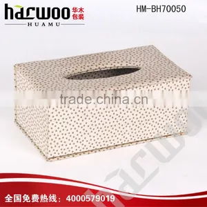 High Quality Small MOQ Cheap Hotel Leather Tissue Box thumbnail-6
