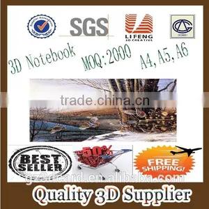 Guangzhou Lifeng Custom Spiral Design A6 Size 3d Notebook thumbnail-1