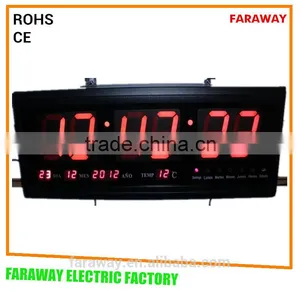 3" Green Led Decorative Wall Clock thumbnail-3
