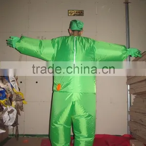 DJ-CO-116 Inflatable Suit Funny Colorful Halloween Costume Green Jumpsuit thumbnail-5