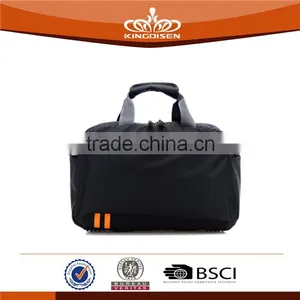 Unisex Portable Black Nylon Travel Bag thumbnail-2