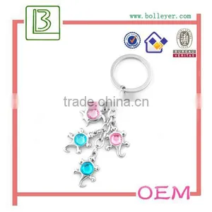 Crystal Tortoise Shaped Keychain thumbnail-1