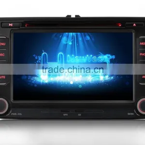 7" Car DVD/GPS Bluetooth USB SD Player For VW GOLF TIGUAN Sharan EOS Caddy Jetta SEAT thumbnail-3