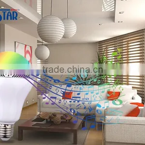 Bluetooth E27 APP Smart Audio Speaker RGBW Bulb thumbnail-2