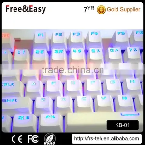 Amazing Cyan Switch Mechanical LED Backlight Gaming Wired Keyboard for LOL DOTA2 OVERWATCH Supplier's Choice thumbnail-3