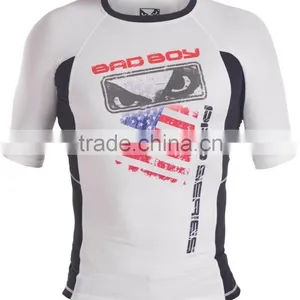 Rash Guard Sublimation High Quality,MMA Rash Guard thumbnail-1