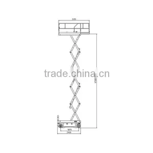 Best Selling Electric-hydraulic Scissor Lift,self-propelled Mobile Hydraulic Scissor Lift,four Wheels Mobile Scissor Lift Table thumbnail-2