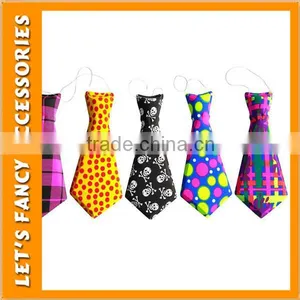 Glittery Colours Carnival Party Elastic Plastic Necktie Neckwear thumbnail-3