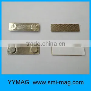 High Quality 45x13x6mm Reusable Metal Name Badge Holder thumbnail-1