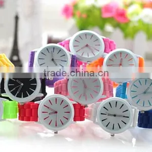 Fashion Summer Candy Color Electronic Quartz Movement Silicone Watches thumbnail-2