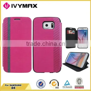 Colorful Mobilephone Case for Samsung Galaxy s6 New Wallet Leather Case thumbnail-6