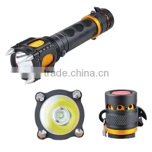 Powerful Emergency Light T6 LED Best Rechargeable Flashlight With Alarm thumbnail-2