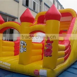 Lanqu Inflatable Slide With Dual Lanes Inflatable Dog Slide thumbnail-3