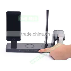 OEM Tablet Lamp Wireless Charging Stand With Watch Dock for IPhone 6s, Mobile Phone Charging Holder for Android thumbnail-4
