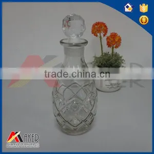600ml Frosted And Buckle Glass Bottle Alcoholic Wine Glass Bottle thumbnail-1