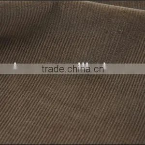 Wholesale Cotton Blend Lycra Coffee Color 14 Wales Corduroy Fabric for Jacket and Pants thumbnail-1