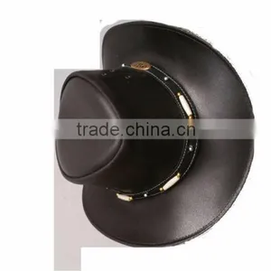 Australian Style Leather Western Hat Cowboy Hat thumbnail-2