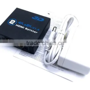 HD MI 2.0 Splitter 4K 1080P Port H DMI Splitter 1 in 2 0ut Audio Video Converter Support HDCP 3D With 5V Power Adpter thumbnail-2