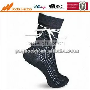 Women's Rumi Socks With Pointelle Pattern With Ribbon on the Welt thumbnail-1