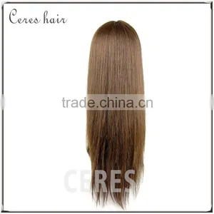 4# Color Natural Hair Wig Brazilian Virgin Natural Hair Wig Full Lace Comfortable Hair Wig thumbnail-4