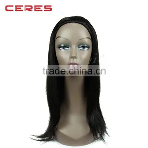 no Tangling no Shedding Virgin Indian Remy Full Lace Wig, Cheap Yaki Wave Full Lace Wig thumbnail-1