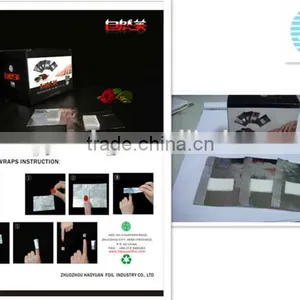 Pre-cut Nail Arts Wrap Foil Sheet for UV Gel Polish Remover With Cotton Pad thumbnail-3
