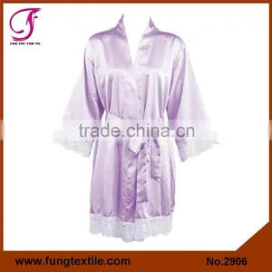 Fung 2906 Women Silk Lace Robe thumbnail-5