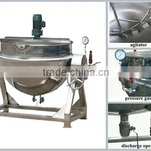 Good Quality Vertical Jacketed Kettle for Tomato Sauce in Low Price thumbnail-6