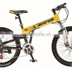 Outdoor Riding Shock Steel 24 Inch Folding Mountain Bicycle Quality Choice thumbnail-1