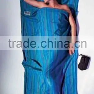 100% Silk Sleeping Bag Liner Blue Color thumbnail-4