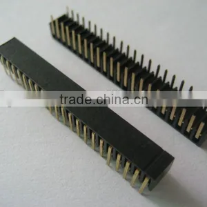 2.0mm Dual Row Side Entry / Straight DIP Female Header thumbnail-1