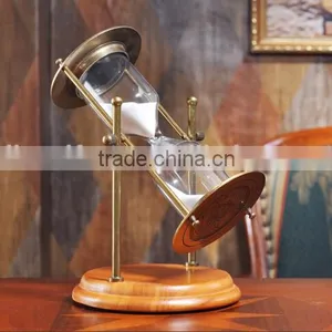 Retro Rotatable Metal Sand Timer Hourglasses thumbnail-3
