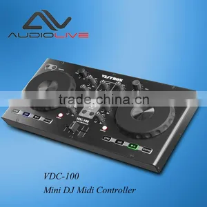 VDC-100M Professional Mini Midi DJ Controller Turntable thumbnail-1