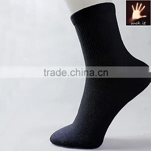 Mens Cotton Sock 5 Color Lot Pairs Solid Athletic Short Dress Mesh Socks Cosy Health thumbnail-2