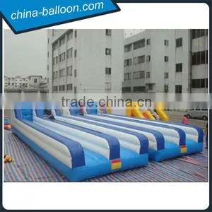 Inflatable Bungee Run! Double Lanes Inflatable Air Runing Tracks / Inflatable Bungee Trampoline thumbnail-1