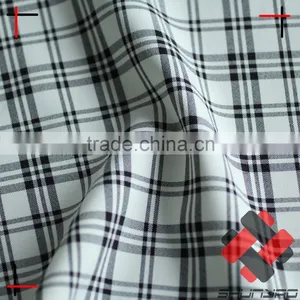 Polyester Cationic Plaid Mini Matt Fabric for Uniform thumbnail-2