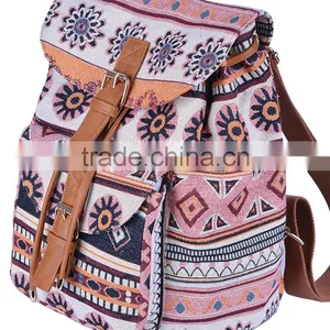 New Style Soft Canvas Backpack Bag Women thumbnail-1