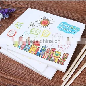 Blank Sketch Book Kids Children Drawing Pad Kraft Paper Notebook School Supplies 2016 thumbnail-1