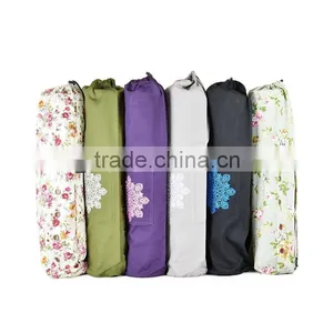 Pilates & Yoga 100% Canvas Mat Bag Yoga Mat Bag With Cargo Pocket thumbnail-1
