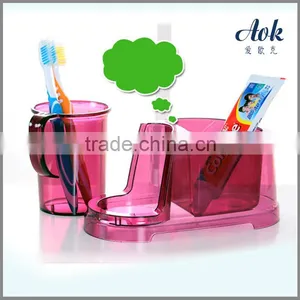 Transparent Toothbrush Holder With Pedestal thumbnail-2