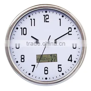 Digital Wall Clock Show Weather Station thumbnail-1