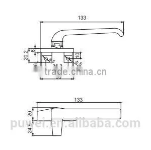 Aluminum Luxury Door Handles Main Door Handle Sliding Mirror Door Handles thumbnail-2