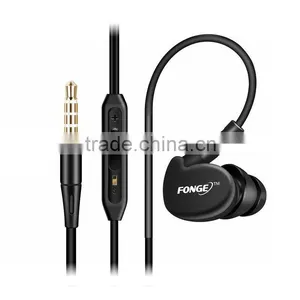 Running Earphone Ear Hook Sports 3.5mm Wire HIFI Headphone With Mic Volume Control thumbnail-2