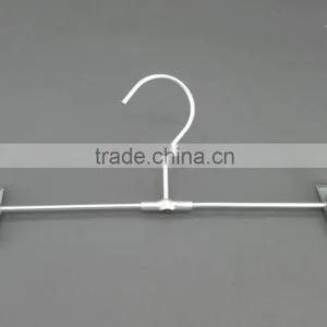 2016 Popular Light Weight Aluminium Silver Metal Clips Pants Hanger thumbnail-4