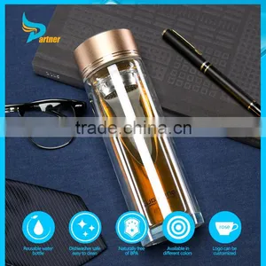 Custom Infuser Bpa Free Glass Water Tea Bottle thumbnail-1